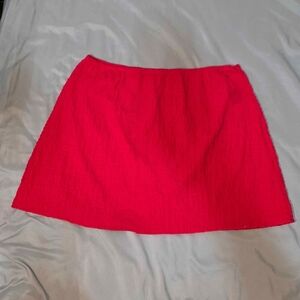 Elegant Red Women's Skirt